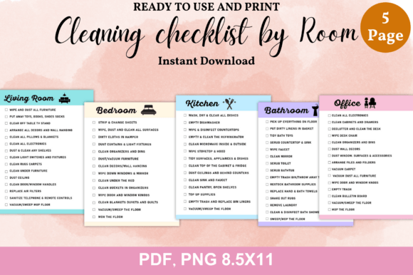 Download Editable Cleaning Checklist - Checklist Collection