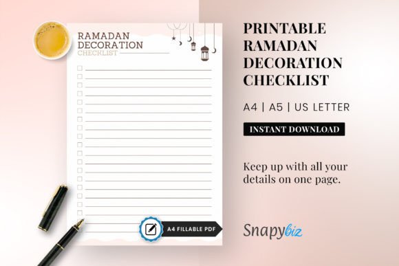 Download Ramadan Decoration Checklist - Checklist Collection