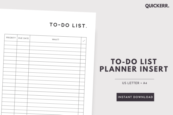 Download Minimal to-Do Priority Checklist Planner - Checklist Collection