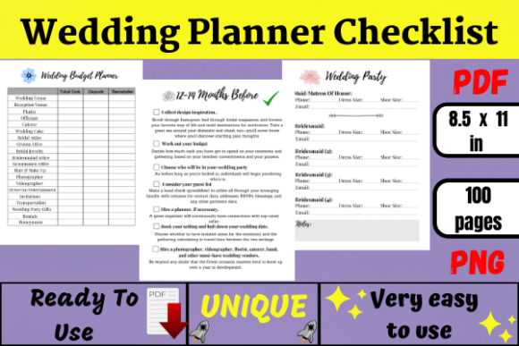 Download Luxury Wedding Planner Checklist (KDP) - Checklist Collection